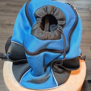 Mesh Pet Carrier Backpack - Black and Gray Large 10 -14 Lbs